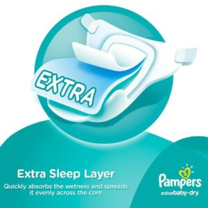 Pampers Active Baby Dry Diapers, 9-16kg, Value Pack - Size 4, 56 Count (Dubai)-8125