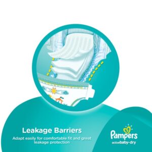 Pampers Active Baby Dry Diapers, Size 5, Jumbo Pack - 11-18 kg, 52 Count (Dubai)-8111