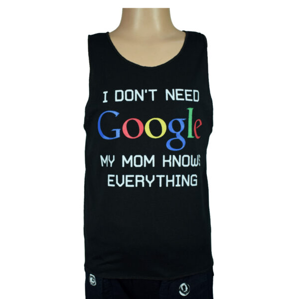 Mom Quotes Kids Trendy Vest - Black-0