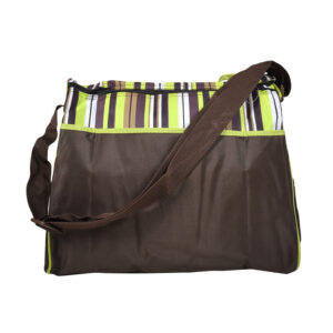 Diaper Bag (Mother Bag) With Free Changing Sheet - Brown-7690