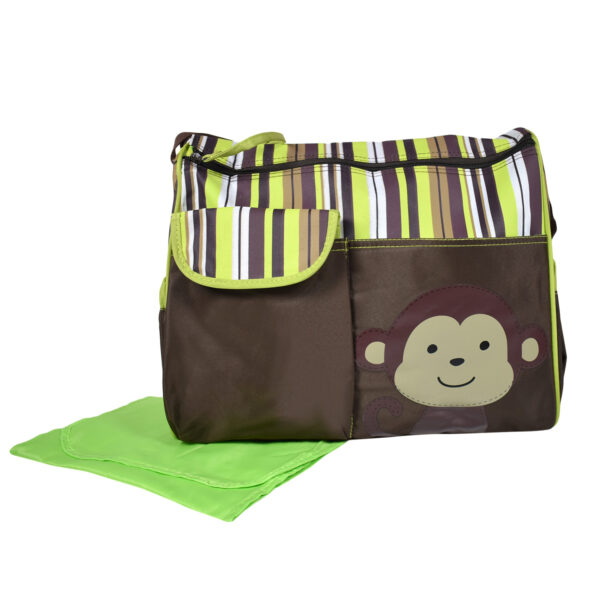 Diaper Bag (Mother Bag) With Free Changing Sheet - Brown-0