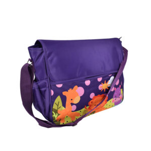 Diaper Bag (Mother Bag) With Free Changing Sheet - Purple-7677