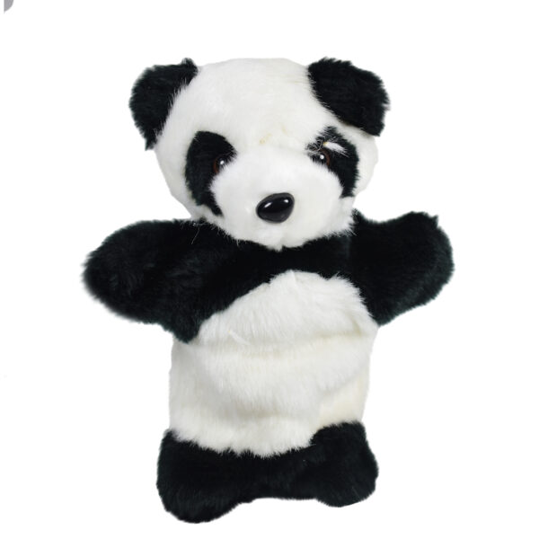 Babys Word Soft Muppet Plush Toy Panda 10" - Black & White-0