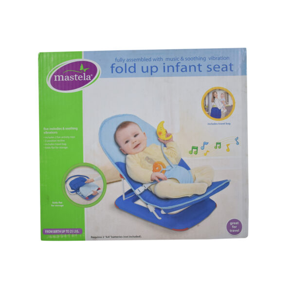 Mastela Musical Fold Up Infant Seat - Blue-7409