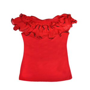 Girl Top (Freal On Neck) - Red-8058