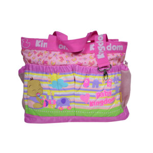 Baby Kingdom Light Weight Diaper Bag/Mother Bag - Pink-0