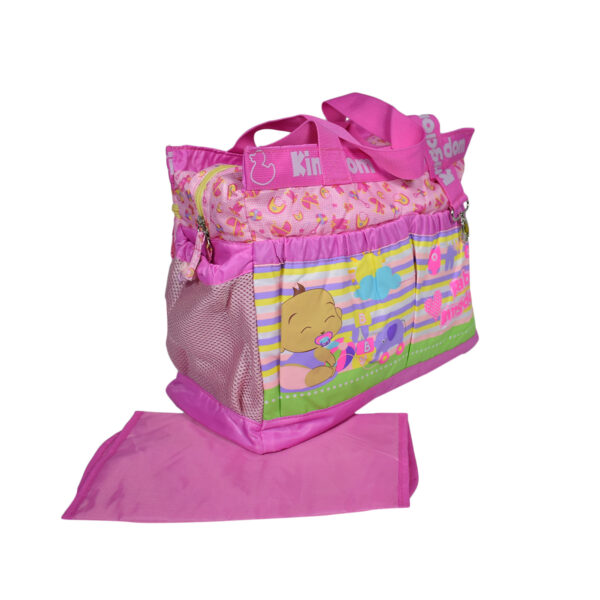 Baby Kingdom Light Weight Diaper Bag/Mother Bag - Pink-7470