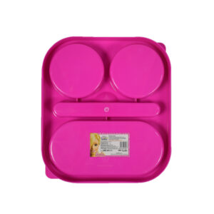 Barbie School Lunch Box With Spoon & Fork - Pink-8324