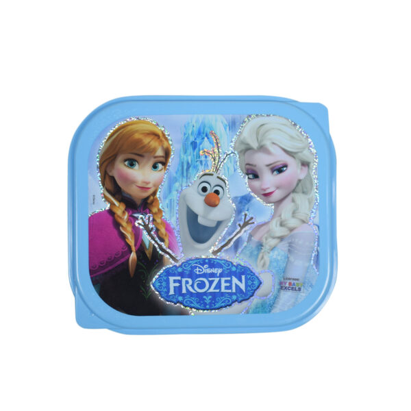 Disney Frozen Lunch Box With Spoon & Folk - Blue-0