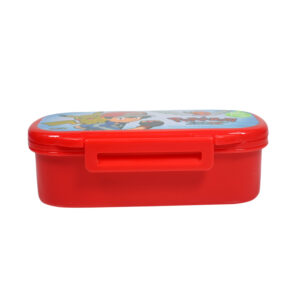 Pokemon Print Lunch Box With Spoon & Fork - Red-8354