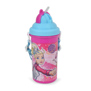 Barbie Water Bottle 500 ml (Barbie Print) - Pink/Blue-8410