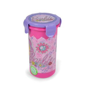 Barbie Traveler Non Spill Cup (Plastic Glass) - Pink/Purple-0
