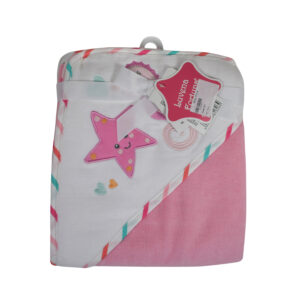 Baby Hooded Towel - Pink-0