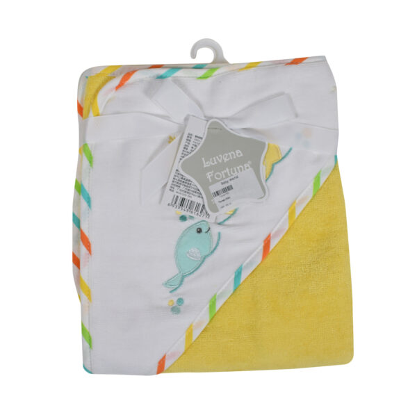 Baby Hooded Towel - Yellow-0