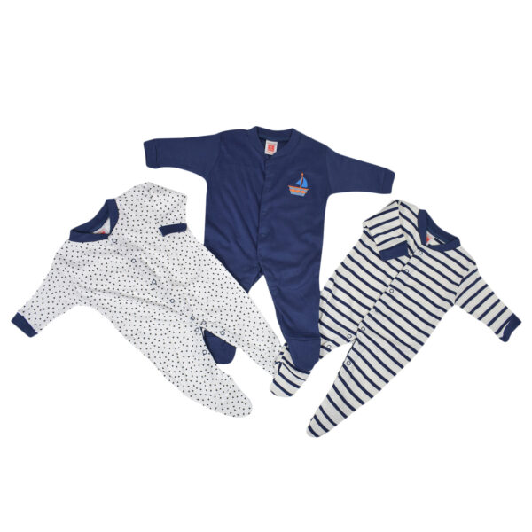 Carters Footed Romper Pack of 3-0