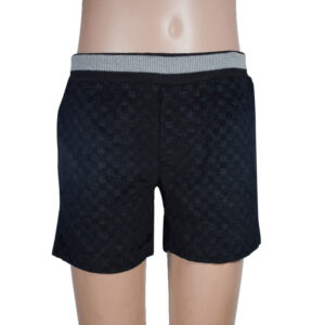 Elastic Waist Kids Shorts - Black-0