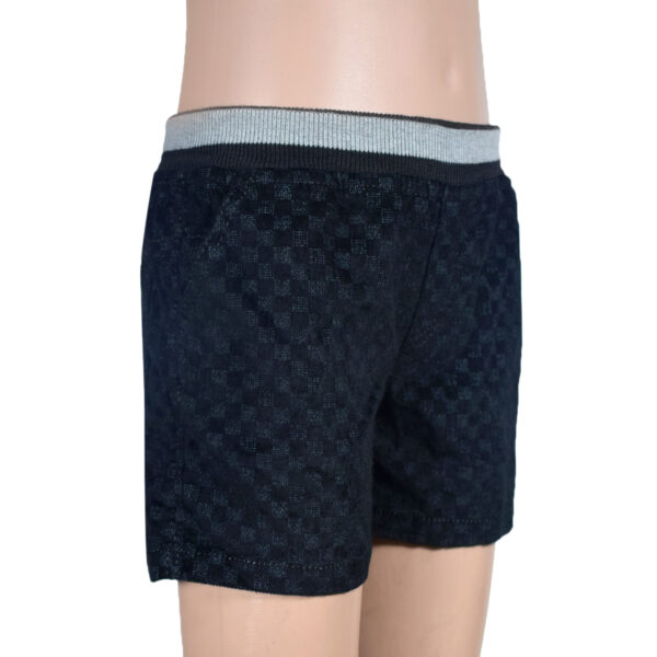 Elastic Waist Kids Shorts - Black-8494