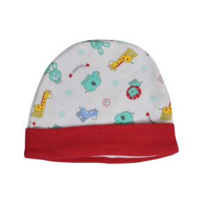 Simple New Born Summer Cap Pack of 3 - Blue, Red-7295