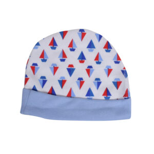 Simple New Born Summer Cap Pack of 3 - Blue, Red-7296