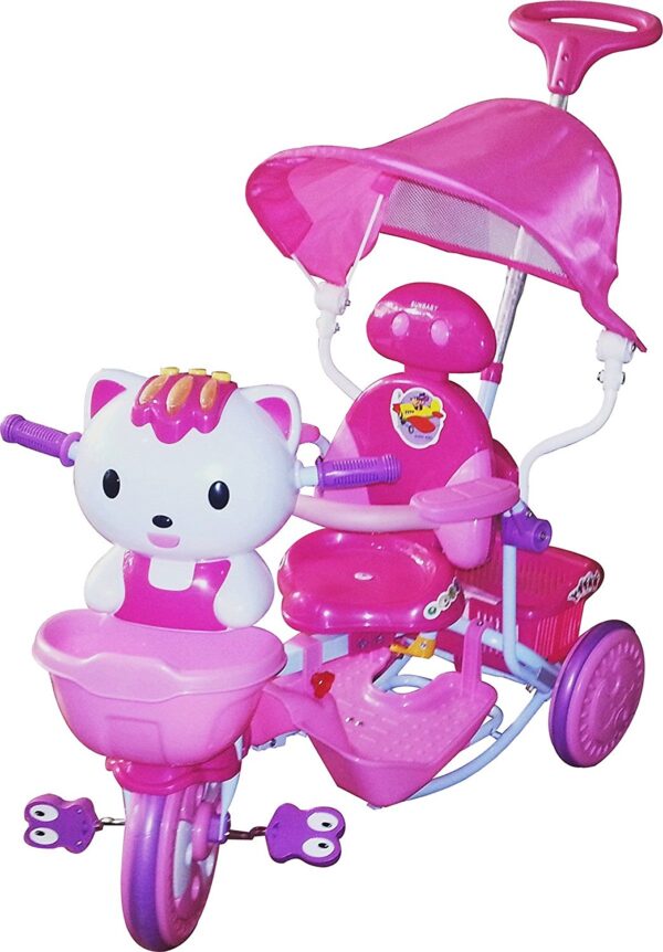 Sunbaby Cutie Tricycle with push handle (pink)-0
