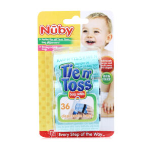 Nuby Tie N Toss Diaper Dispenser Bags - 36Pieces-0