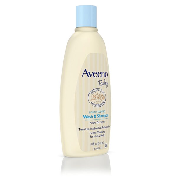 Aveeno Baby Wash & Shampoo For Hair & Body, Tear-Free - 532 ml-9797