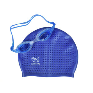 Kailang Swimming Cap With Goggles - Blue-0