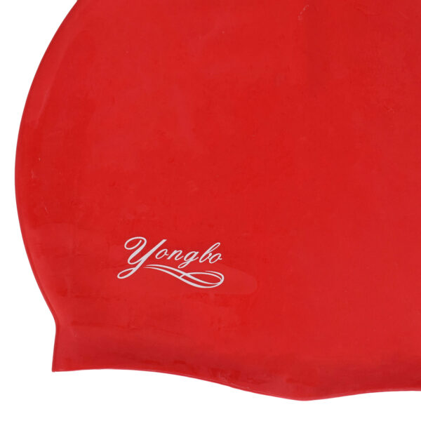 Yongbo Swimming Cap With Goggles - Red/Blue-9486