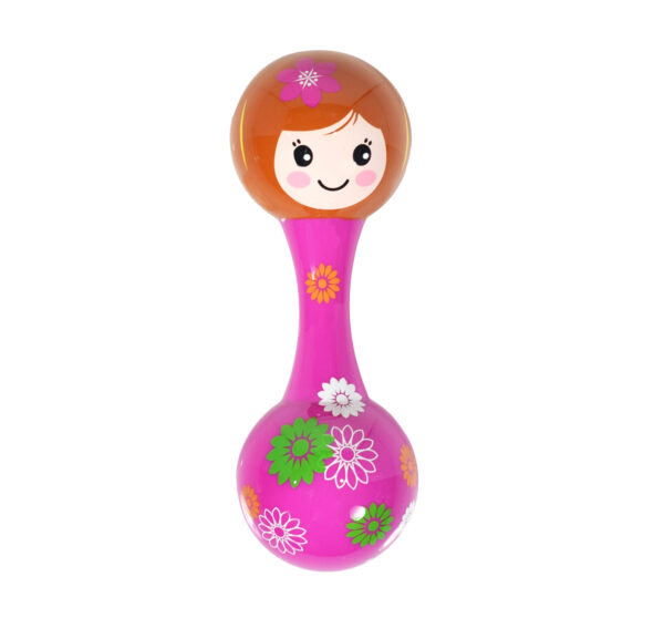 Huile Orff Music Maraca, Dumbbell Rattle Pink- 3M+-0