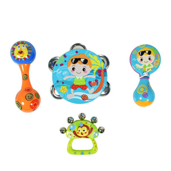 Huile Orff Music Rattles Pack of 4 - 3M+-0