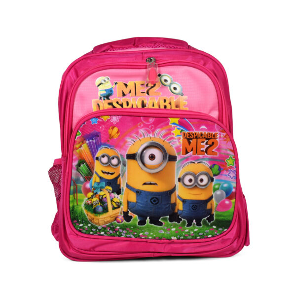 Minions Print School Bag Pink - 35 cm-0