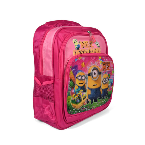 Minions Print School Bag Pink - 35 cm-8558