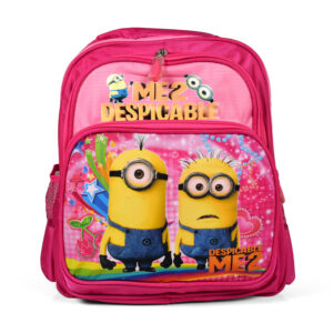Minions Me 2 Print School Bag - Pink-0