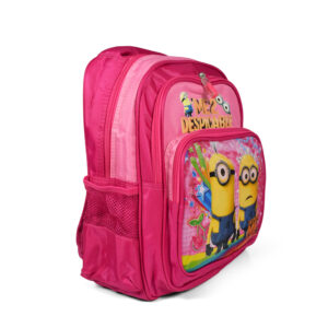 Minions Me 2 Print School Bag - Pink-8592