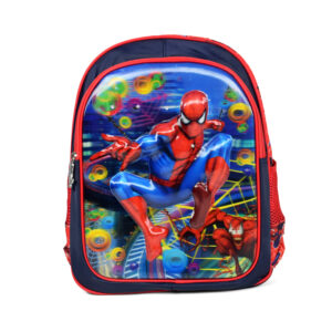 Spider man Print LED Bag Red/Black - 38 cm-0