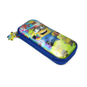 Minions Zipped Pancil Box - Blue-8789