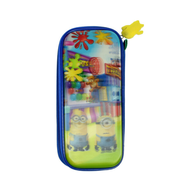 Minions Zipped Pancil Box - Blue-8790