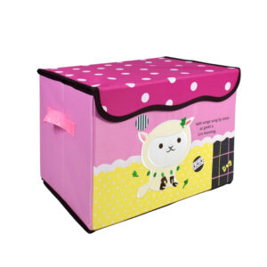 Multi Purpose Fold-able Storage Box - Pink-8842