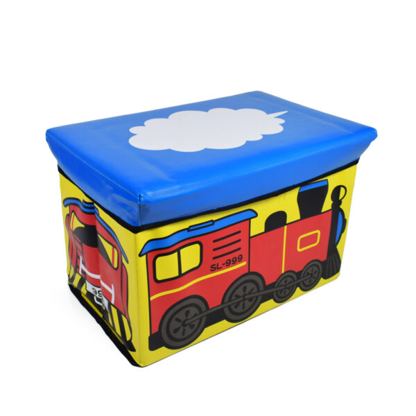 Multi Purposable Foldable Storage Box - Yellow/Blue-8846