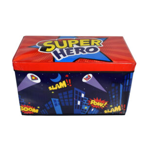 Super Hero Multi Purpose Foldable Storage Box - Blue/Red-0
