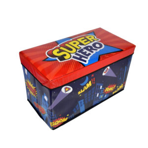 Super Hero Multi Purpose Foldable Storage Box - Blue/Red-8862