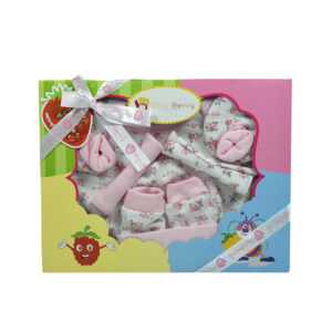 Mini Berry 6 Peaces Baby Gift Set - Pink-0