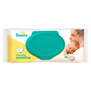 Pampers Baby Cotton Wipes - 50 Pieces-0