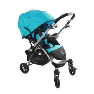 R for Rabbit Travel System - Chocolate Ride - Baby Stroller/Pram + Infant Car seat (Blue Black)-9400