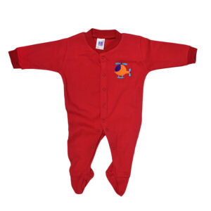 Carters Full Sleeves Footed Romper Pack Of 3 - Red Shade-9963