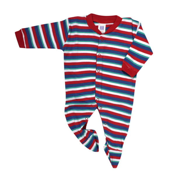 Carters Full Sleeves Footed Romper Pack Of 3 - Red Shade-9966