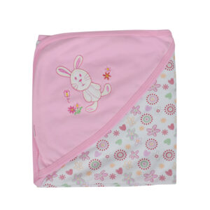 Hooded Baby Wrapping Sheet - Pink-0