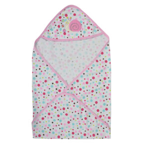 Shells Embroidery Hooded Wrapper - Pink-9273