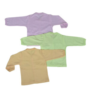 Zero New Born Full Sleeves Front Open Vest - Pack Of 3 -8667