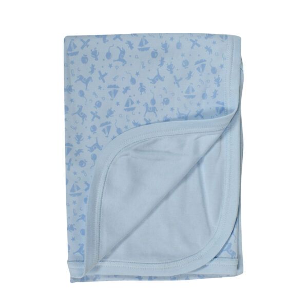 Baby Wraping Sheet Printed (Blue)-0